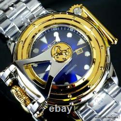 Invicta Chatham & Dover Stainless Steel Lefty Vintage Automatic Blue Watch New