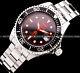 Invicta Men Grand Pro Diver Automatic Black Red Bezel Dial Silver Bracelet Watch