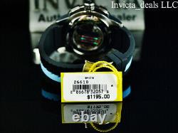 Invicta Men's 50mm S1 Rally AUTOMATIC Skeletonized Dial Black/Blue Tone SS Watch
