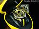 Invicta Men's 50mm S1 Rally Automatic Skeletonized Dial Black/yellow Tone Watch