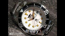 Invicta Mens 300M Grand Diver Creamsicle NH35 Automatic White Lume Dial SS Watch