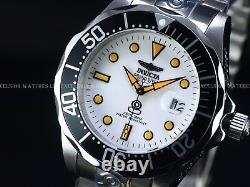 Invicta Mens 300M Grand Diver Creamsicle NH35 Automatic White Lume Dial SS Watch