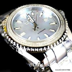 Invicta Reserve Grand Diver Diamond Swiss Automatic Steel MOP 47mm Watch New
