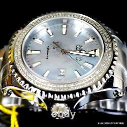 Invicta Reserve Grand Diver Diamond Swiss Automatic Steel MOP 47mm Watch New