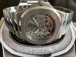 JP custom Skeleton sapphire Nh70 Automatic watch With Exhibition Glass Back