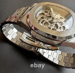 JP custom Skeleton sapphire Nh70 Automatic watch With Exhibition Glass Back