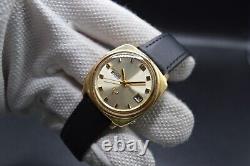 January 1969 Vintage Seiko 6119 7130 Automatic Leather Gold Watch Very Rare