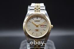 July 1988 Boxed Vintage Men's Citizen Eagle 7 Very Rare Two Tone Automatic Watch