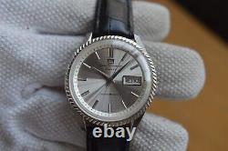 June 1966 Rare Vintage Seiko Sportsmatic Deluxe 7619 Automatic Leather Watch