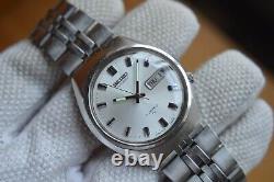 June 1988 Vintage Seiko Silver Dial 7009 8310 Automatic Bracelet Watch Rare