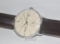 Junkers 6060-5 Bauhaus automatic watch, 40 hour power reserve, glass back