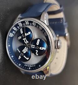MB Automatic Wandering Hour Watch Ocean Blue Brand New
