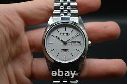 March 1990 Citizen Eagle 7 Automatic Smooth Bezel Vintage Bracelet Watch Rare