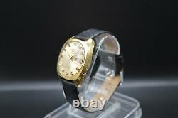 May 1971 Vintage Seiko 6119 7103 Automatic Gold Leather Watch