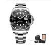 Men's Automatic Waterproof Stainless Steel Sports Divers Watch