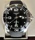 Men's Longines Hydroconquest Automatic Swiss Watch With Black Dial Day Free P&p
