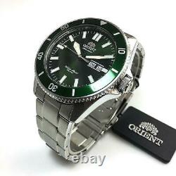 Men's Orient Kanno Diver Automatic Green Dial Watch RA-AA0914E19B