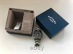 Men's Rotary Henley Automatic Silver Tone Watch GB00426/04 (Excellent)