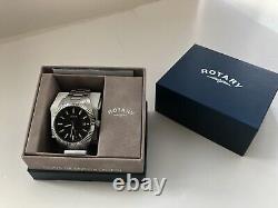 Men's Rotary Henley Automatic Silver Tone Watch GB00426/04 (Excellent)