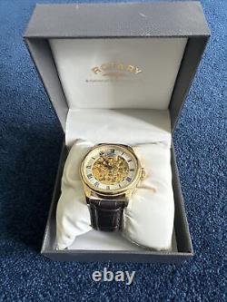 Men's Rotary Vintage Mecanique Skeleton Automatic Watch GS02941/03 (443F)
