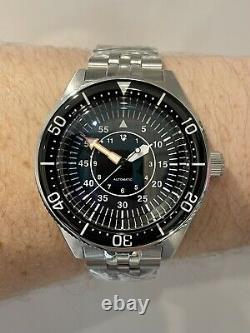 Mens Automatic Pilot Dive Style Watch Top Hat Sapphire Nh35 S Steel Full Lume