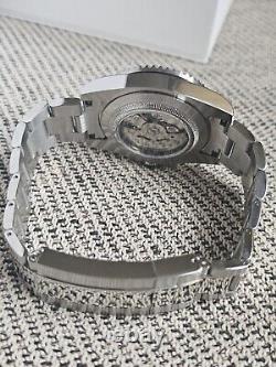 Mens Automatic Watch Custom Made Stainless Steel Luxury Rotating Bezel