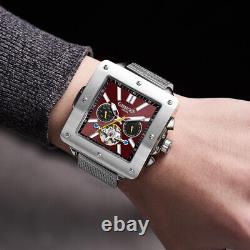 Mens Automatic Watch Silver Astute Stainless Steel Mesh Bracelet GAMAGES