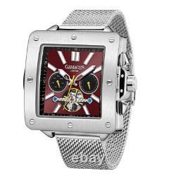 Mens Automatic Watch Silver Astute Stainless Steel Mesh Bracelet GAMAGES