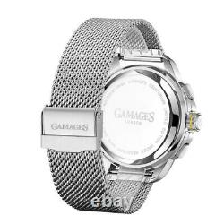 Mens Automatic Watch Silver Centurion Stainless Steel Mesh Bracelet GAMAGES