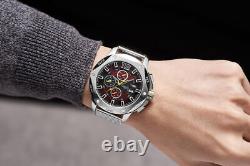 Mens Automatic Watch Silver Centurion Stainless Steel Mesh Bracelet GAMAGES