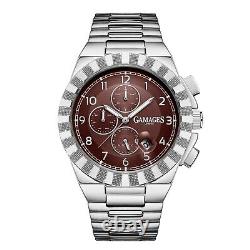 Mens Automatic Watch Silver Distinguish Stainless Steel Bracelet Watch GAMAGES