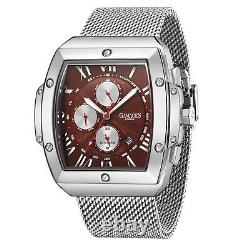 Mens Automatic Watch Silver Eminence Watch Mesh Bracelet GAMAGES
