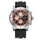 Mens Automatic Watch Silver Innovator Black Silicon Strap Watch Gamages