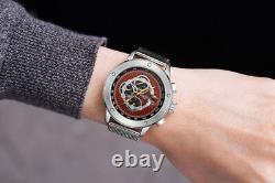 Mens Automatic Watch Silver Liberty Stainless Steel Mesh Bracelet GAMAGES