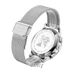 Mens Automatic Watch Silver Red Catalyst Stainless Steel Strap Swan & Edgar