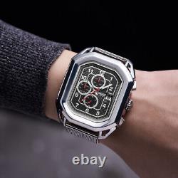Mens Automatic Watch Silver Status Mesh Bracelet Watch GAMAGES
