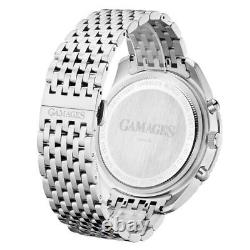 Mens Automatic Watch Silver World Timer Venture Stainless Steel Watch GAMAGES