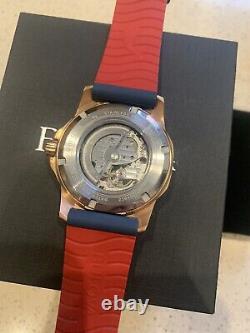 Mens BULOVA WATCH Marine Star, Rose Gold plated Automatic 98A227