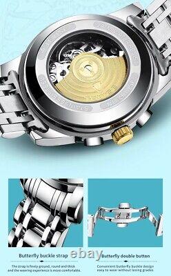 Mens Fashion Automatic Mechanical, Waterproof Business Wrist Watch for men