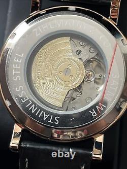 Mens Zihlmann & Co Automatic Watch- Z150- Moonphase Dial- Glass Exhibition Back