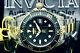 New Invicta 47mm Grand Diver Automatic Nh35 Gunmetal Dial 2 Tone Bracelet Watch