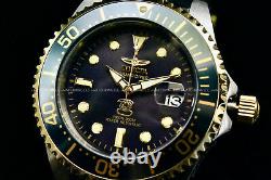 NEW Invicta 47MM Grand Diver AUTOMATIC NH35 Gunmetal Dial 2 Tone Bracelet Watch