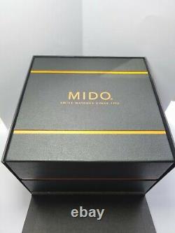 NEW Mido Baroncelli white face brown leather Automatic new boxed & papers