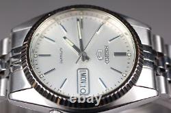 N MINT Seiko 5 Automatic Watch SNXJ89 7S26-0500 Silver Mens Watch From JAPAN