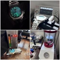 Nautilus Mod Custom Watch Seiko Nh35A Automatic Movement Sapphire Glass