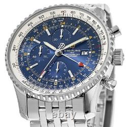 New Breitling Navitimer Chronograph GMT 46 Automatic Men's Watch A24322121C2A1