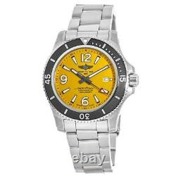 New Breitling Superocean Automatic 44 Yellow Dial Men's Watch A17367021I1A1