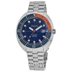 New Bulova Oceanographer Automatic Blue Dial Stainless Steel Men's Watch 96B321