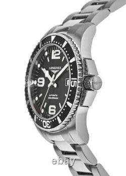 New Longines HydroConquest Automatic 41mm Black Dial Men's Watch L3.742.4.56.6