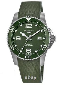 New Longines HydroConquest Automatic 41mm Green Dial Men's Watch L3.781.4.06.9